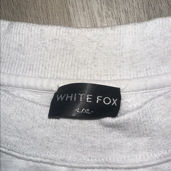 White Fox Boutique Gray Crew Neck Sweater - Picture 3 of 4